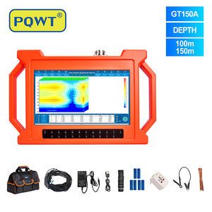 PQWT GT150A Resistivity Imaging Water Well Logging Geophysical Equipment 18 Channels Underground Water Detecto